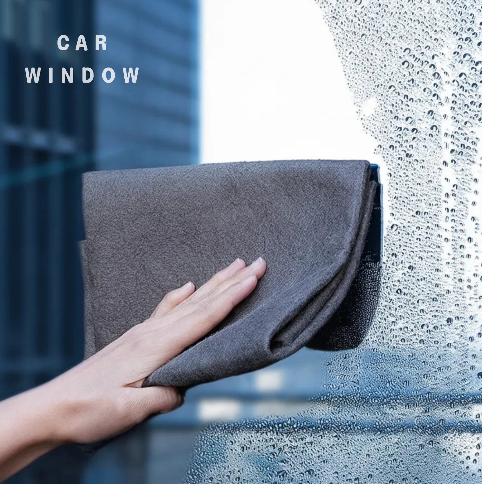 SwipeDry™ 3-Piece Windshield Kit: Microfiber Cloth & Brush